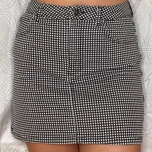 Subdued Black & White checkered skirt